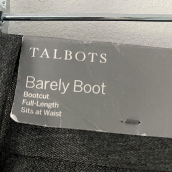 Talbots Barely Boot Dark Gray Bootcut Pants Size 8 New - Picture 4 of 7
